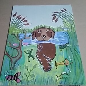 Brown Dog Art Print